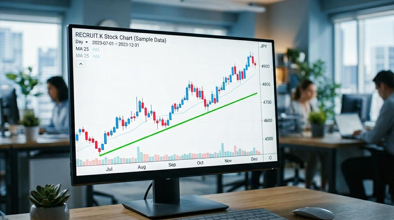 リクルートの株価チャート